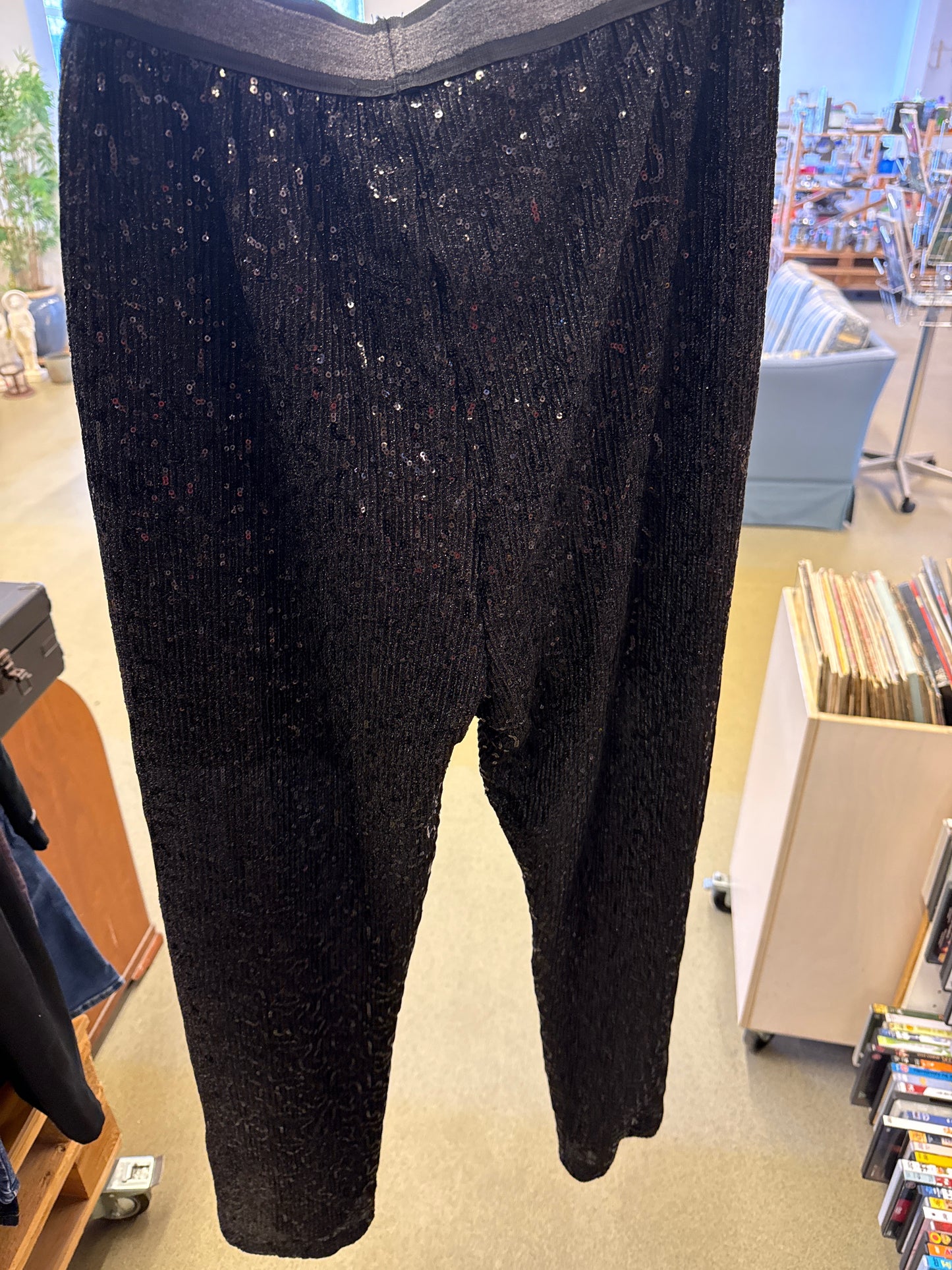 Glimmerbukser i Sort