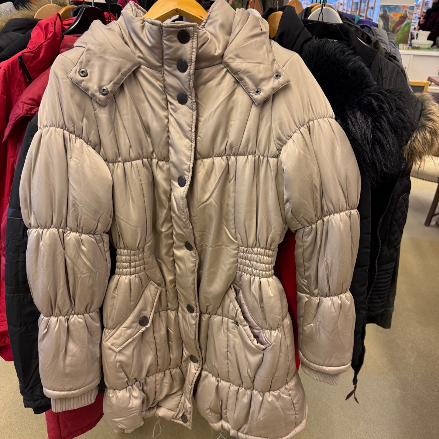 Vero Moda vinterjakke - beige - Nr. 8